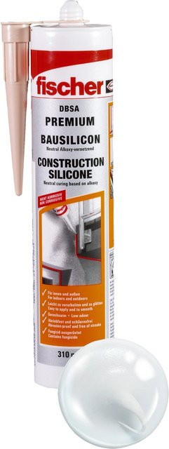Fischer Bausilikon DBSA Transparent 310 ml Schimmelresistent - Bild 1