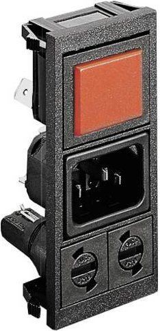 Bulgin BZV03/Z0000/09 Netz-Steckverbinder Bulk in Schwarz - Bild 1
