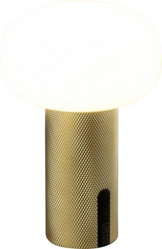 Konstsmide Außentischleuchte Messing modern mit Glas und USB-Anschluss in Gold/Messing - Bild 1