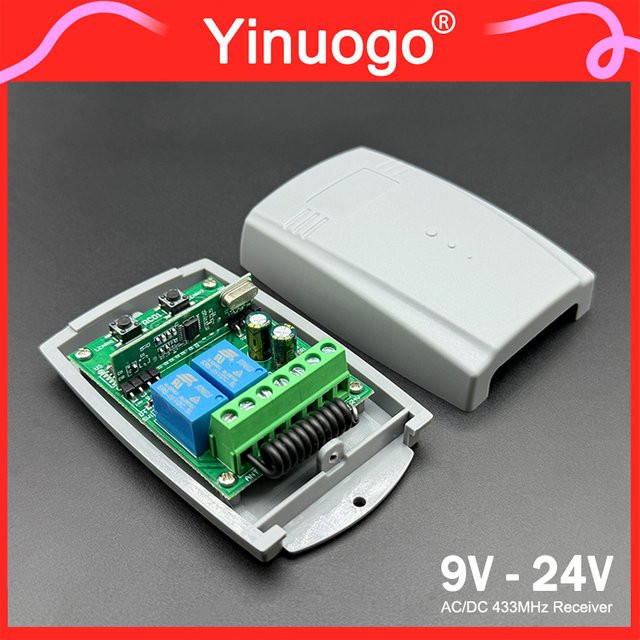 Garagentor Empfänger Controller 433,92 MHz für BFT NIZZA KAM MHOUSE DOORHAN FORSA ROPER NOVOFERM NORMSTAHL CARDIN, 12V-24V AC/DC - Bild 1