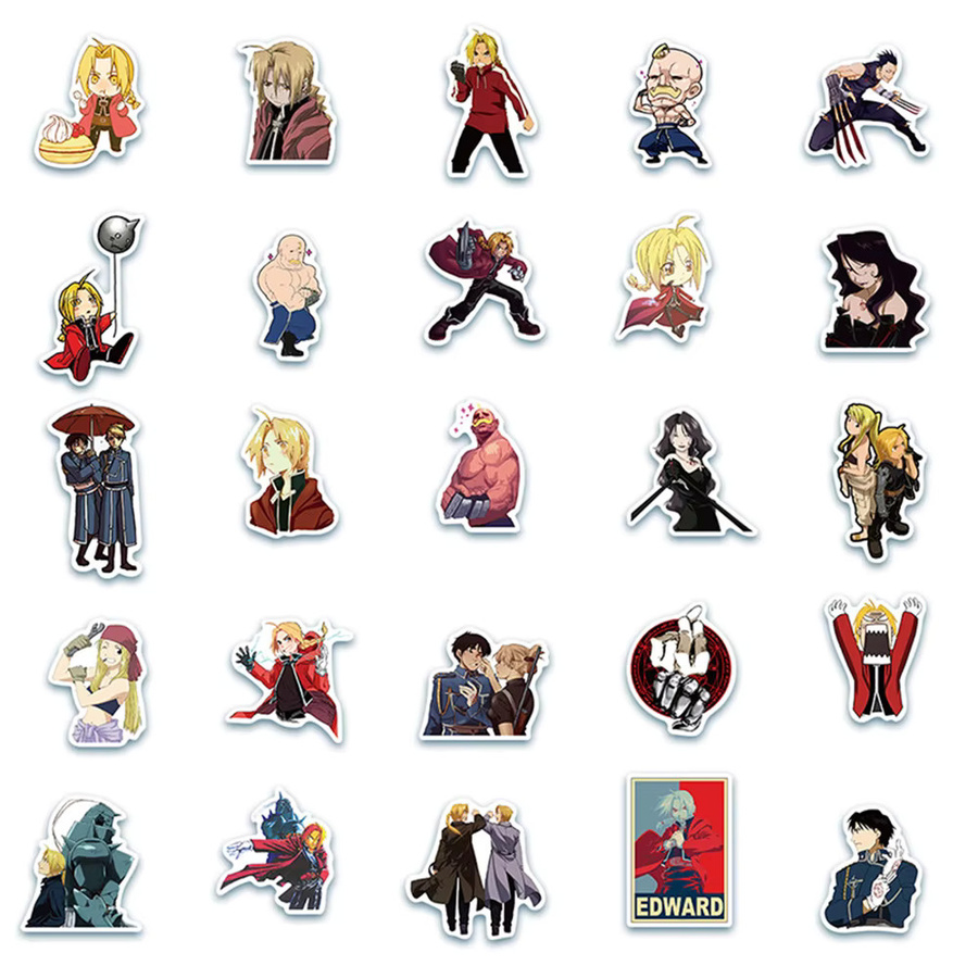 Bandai Fullmetal Alchemist Aufkleber, Nachfüllpack, Bunt / Mehrfarbig - Bild 5