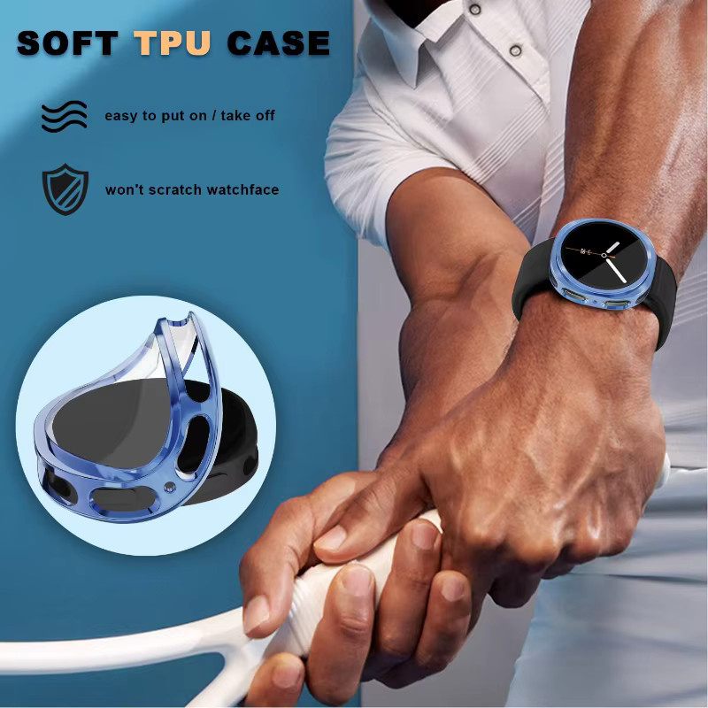 Displayschutzfolie und TPU-Gehäuse für Samsung Galaxy Watch 8, 40 mm - Bild 4
