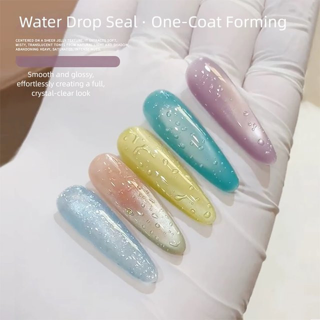 MIANEL No-Wipe Top- und Base-Coat Gel, Klar, Glänzend, 10 ml - Bild 1