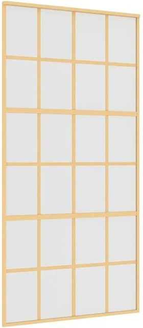 vidaXL Schiebetür aus ESG-Glas und Aluminium in Gold, B: 102,5 cm, H: 205 cm - Bild 1