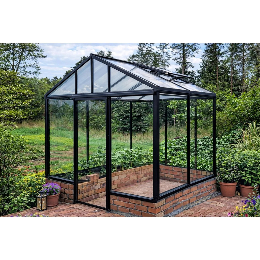 Bloomcabin Wandgewächshaus GHWM1 aus Aluminium und Sicherheitsglas in Schwarz, B/T/H: 160 x 75 x 235 cm - Bild 2