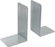 Westcott Buchstütze aus Metall in Grau, B: 12,7 cm, H: 24,0 cm, T: 14,5 cm - Bild 1