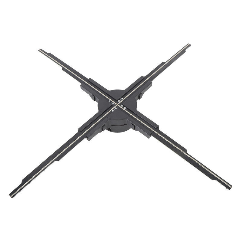 DIYelecs 3D Holographischer Ventilator in Schwarz mit 50 cm Durchmesser, Auflösung 510 x 1400 p, 510 LEDs und 4 GB Speicher, wandmontiert und rund - Bild 1