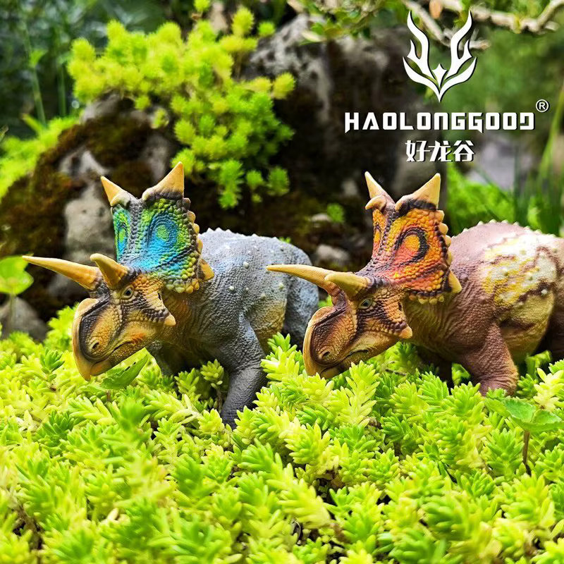 HAOLONGGOOD Xenoceratops Triceratops Dinosaurierfigur, Maßstab 1:35 - Bild 1
