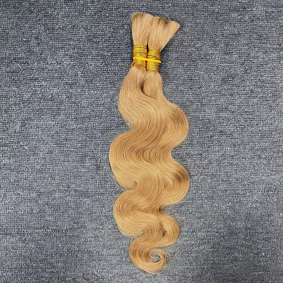 HALOQUEEN HAIR Body Wave Bulk Echthaar, 100g, Unisex - Bild 3