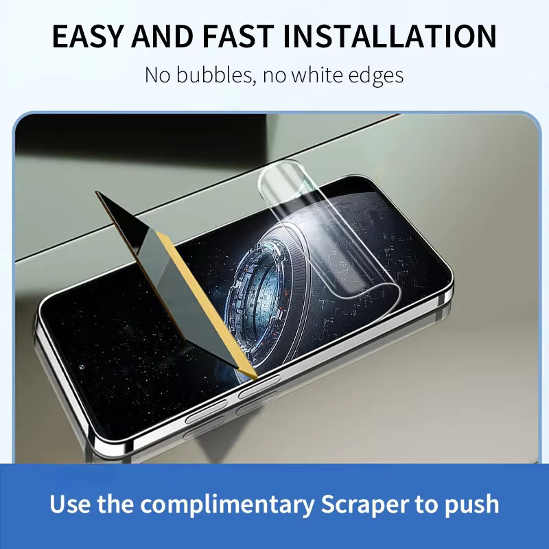 Flexible Silikon-Hydrogelfolie als HD Full Cover Displayschutzfolie für Xiaomi 15 14 13 Pro 12 11 T Lite sowie Poco F6 F5 F4 GT in Transparent - Bild 5