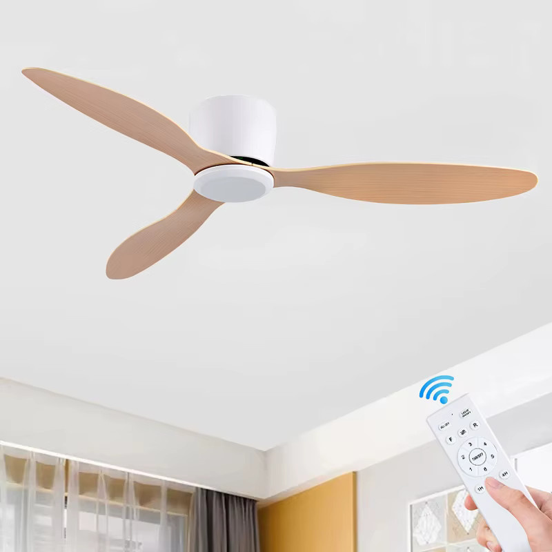 IRALAN Deckenventilator ohne Licht in Weiß mit 6 Geschwindigkeiten und Timer, 42/52 Zoll - Bild 1