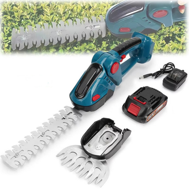 Makita 2-in-1 Elektrischer Rasentrimmer und Rasenschere, kabellos, Blau, kompatibel mit Makita LXT 18V Akku - Bild 1