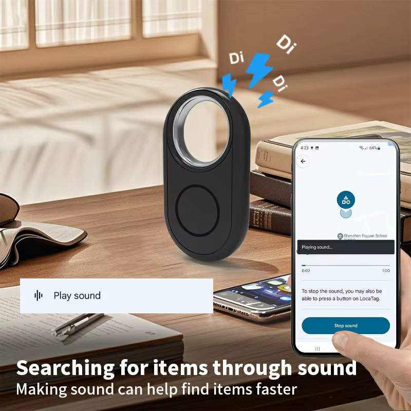 HIMOJO 2-teiliger Android-Ortungsfinder für Langstreckenpositionierung, kompatibel mit Google Find My Device App, Fernortungsgerät für Samsung und Xiaomi, Schwarz und Weiß - Bild 3