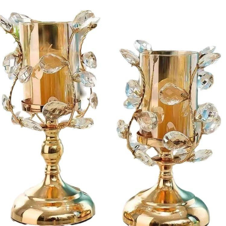 Luxus-Kerzenständer aus Eisen in Gold von Yiran Furniture für deine Tischdekoration - Bild 2