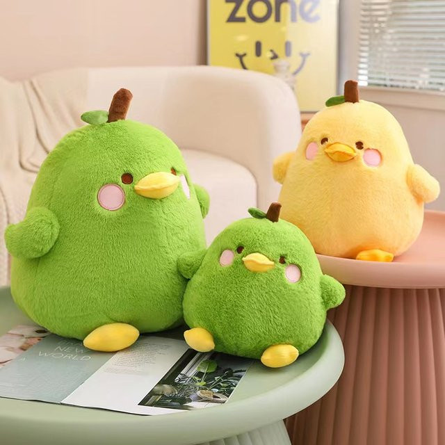 Mailbird Entenplüsch, Ente und Birne, 2-in-1-Kissen, Plüschtier - Bild 1