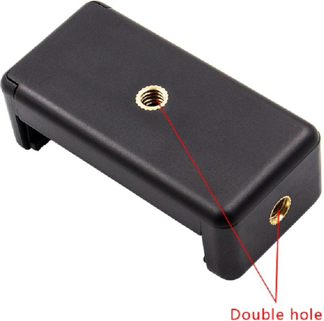 WYMECT Universal Telefon Clip Halterung in Schwarz für Selfie Sticks und Kameras als Stativ Befestigungs Adapter - Bild 1