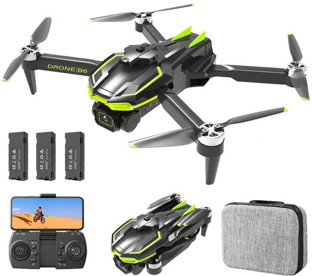 LYZRC B6 Race Drone Quadcopter mit 8K Kamera, GPS, WIFI und Hindernisvermeidung in Schwarz - Bild 1