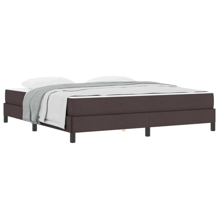 vidaXL Boxspringbett mit Matratze in Braun aus Stoff mit Taschenfederkern B/T/H: 180 x 200 x 45 cm - Bild 2