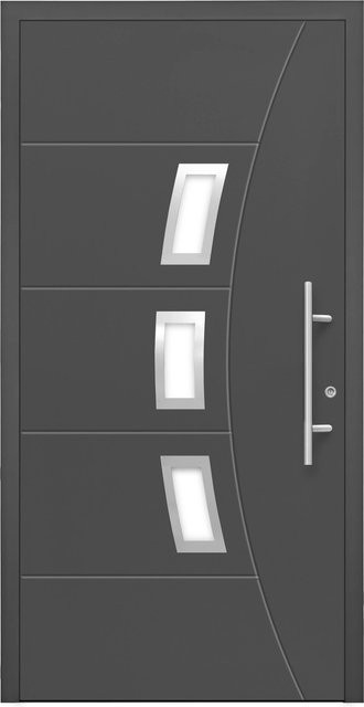 Aluminium-Haustür Splendoor Moderno M320/B in Anthrazit Metallic, Anschlag Rechts, Breite: 110 cm, Höhe: 210 cm - Bild 1