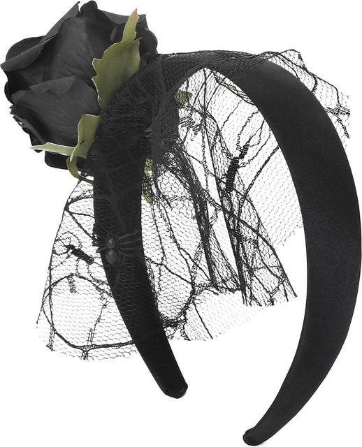 Koogeelife Stirnband Rosen Gaze, Mädchen, black - Bild 1
