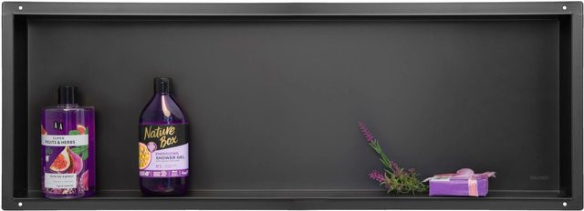 KOLMAN Wandnische aus Edelstahl in Schwarz, B/H/T: 30 x 90 x 7 cm - Bild 1