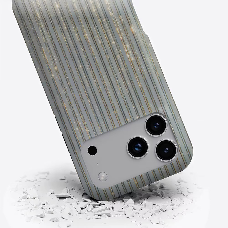 Aurbe Matte 2-in-1 MagSafe Hülle für iPhone 17 16 15 14 Plus Pro Max Stoßfeste Hartschale Goldene Schimmer-Hülle - Bild 3