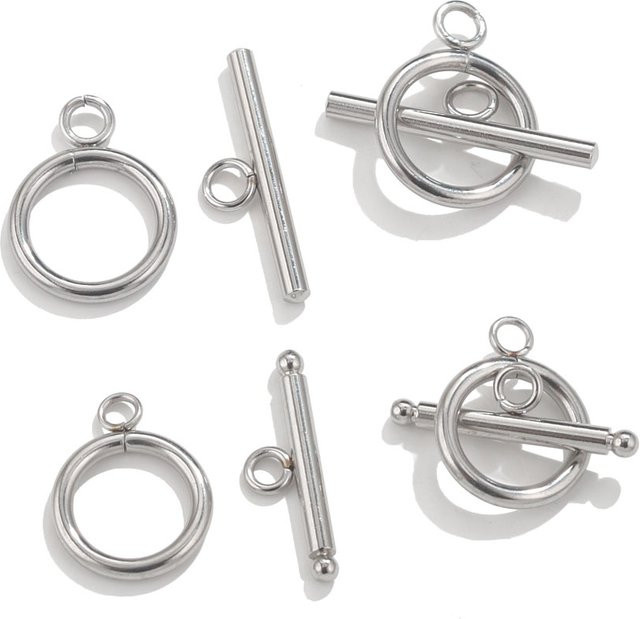 Edelstahl OT Verschluss Knebelverschlüsse für DIY Schmuck Anschlüsse - Bild 1