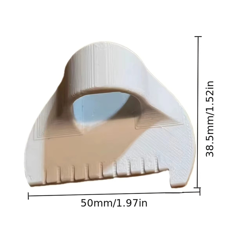 DIY-Nähanleitung-Vorlagen-Set für gleichmäßige Stiche in Gelb aus Kunststoff mit 3 mm Abstand für Stoffstickerei und Lederhandwerk - Bild 4