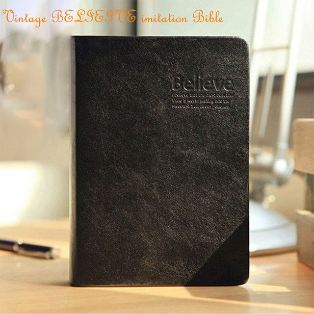 Retro Notizbuch A6 mit Goldrand und Hardcover in Schwarz und Gold aus Kunstleder - Bild 1