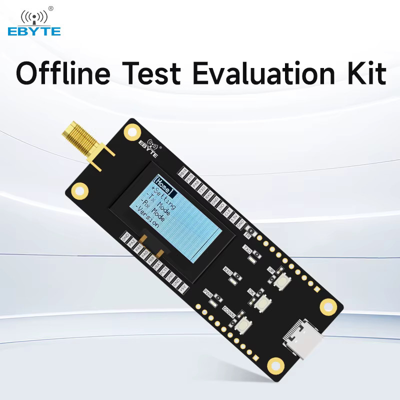EBYTE E22-M E22-T LoRa Offline Testkit mit OLED-Bildschirm und RF-Transceiver als Langstrecken-Sender-Empfänger in Schwarz - Bild 3