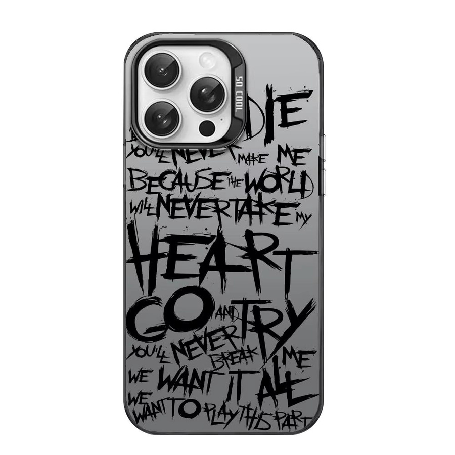 My C-Chemical Romance Designer Handyhülle für Apple iPhone 11 bis 17 Pro Max in Weiß mit Matt Laser Aurora Effekt - Bild 3