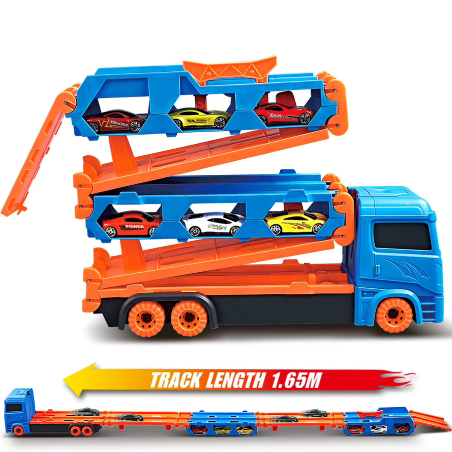 VATOS Erweiterbarer LKW, Transporter-Fahrzeug-Spielzeugset, ab 3 Jahre - Bild 2