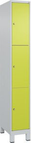 C+P Schließfachschrank Classic PLUS mit Füßen, 1 Abteil, Viridingrün, H x B x T: 195 x 30 x 50 cm - Bild 1