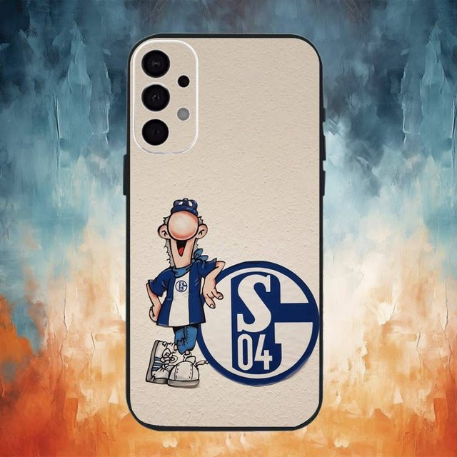 Schalke 04 Team Handyhülle für Samsung Galaxy S26 S25 S24 S23 S22 S21 S20 S10 S9 in Schwarz - Bild 1