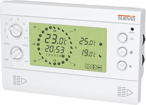 ORBIS Digitales Wand-Raumthermostat SU325700 in Weiß mit Tages- und Wochenprogramm zur Aufputz-Montage - Bild 1
