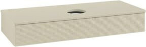 V&B Waschtischunterschrank Antao mit Frontstruktur in Grau, B/T/H: 120 x 50 x 19 cm - Bild 1