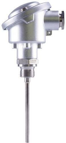 Jumo Widerstandsthermometer Pt100 aus Edelstahl in Silber, Messbereich -50 bis +400°C - Bild 1