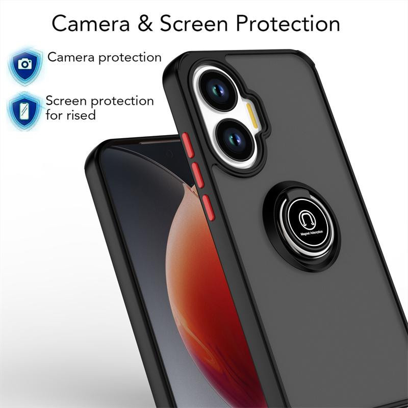 Armor Matt Schutzhülle für Xiaomi Poco F7 mit magnetischem Ring-Ständer und stoßfester Abdeckung - Bild 3