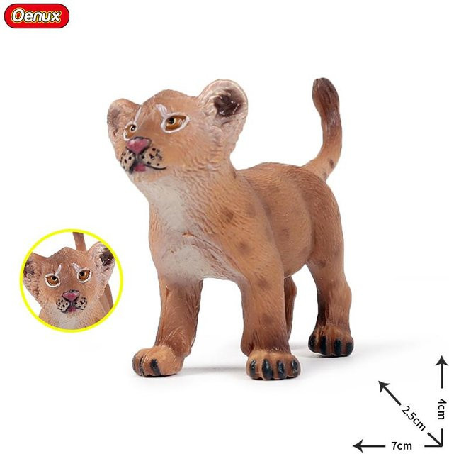 Oenux Afrikanische Wildtiere Simulation Bengal Tiger Löwe, Lernspielzeug, ab 3 Jahre - Bild 1