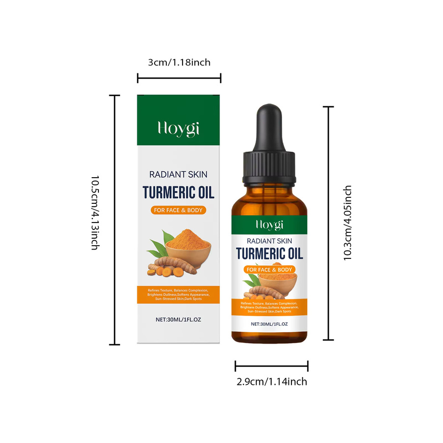 Hoygi Kurkuma Aufhellungsöl, Gesicht und Körper, 30 ml, Unisex - Bild 4
