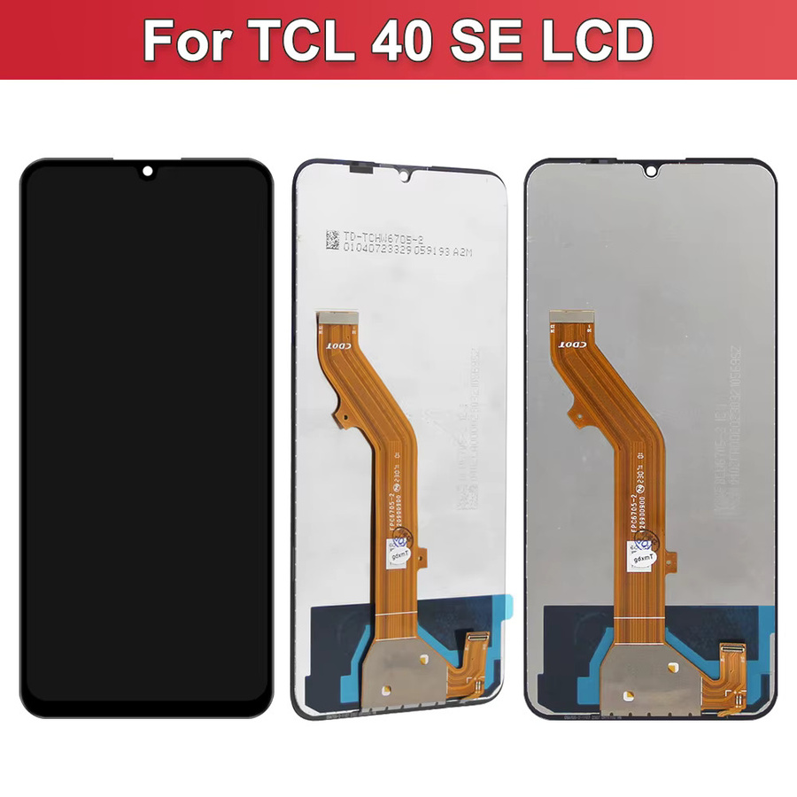 TCL 40 SE Ersatzdisplay mit 6,75 Zoll Touchscreen-Digitizer-Baugruppe und Rahmen in Schwarz - Bild 5