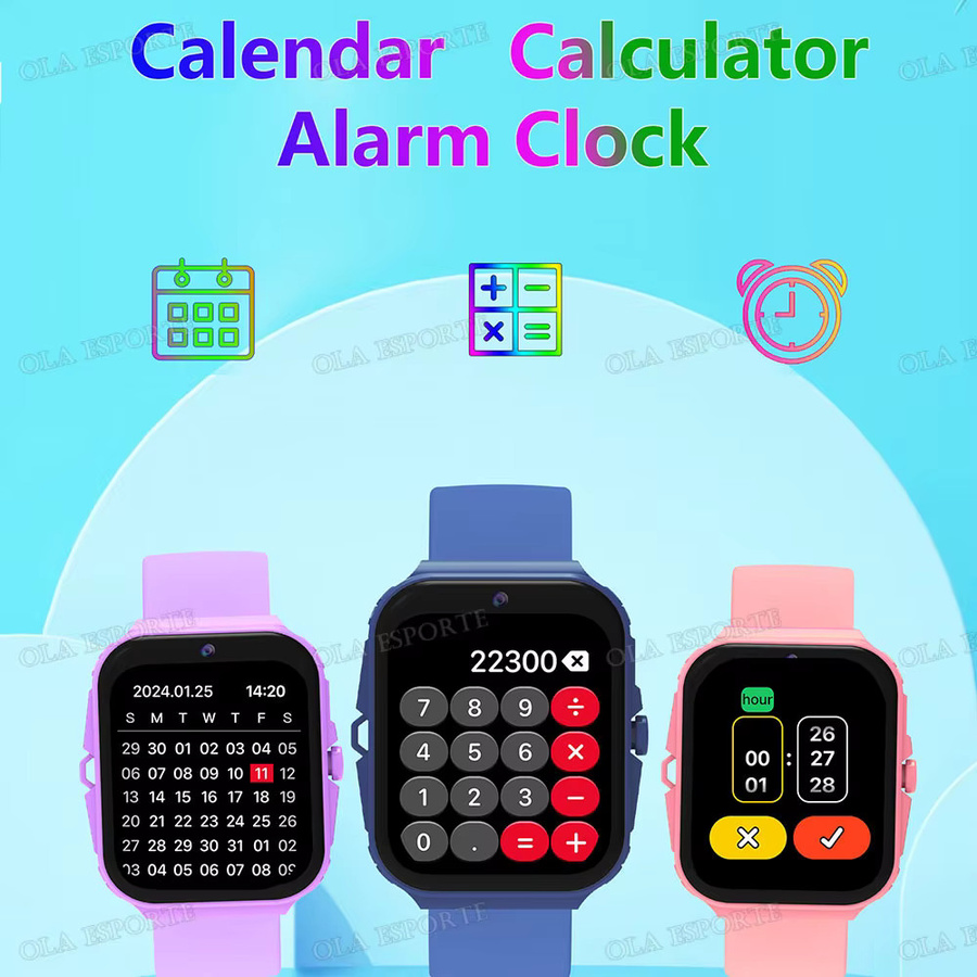 Ola Esporte Smartwatch, Kunststoff, Lila, Kinder - Bild 3