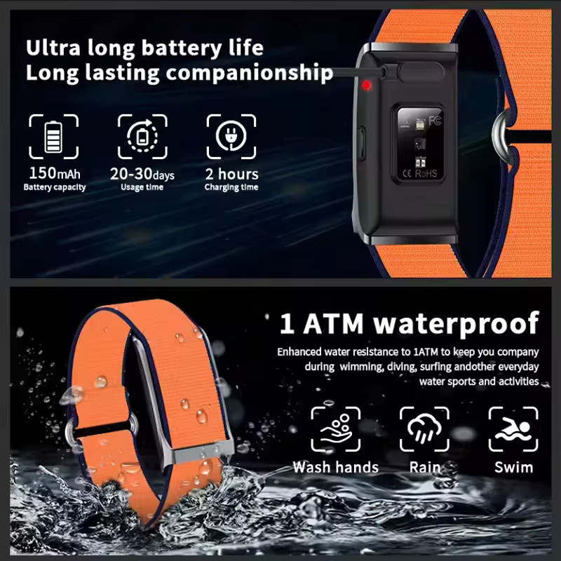 luxuglow Smartwatch, Kunststoff, Roségold, Herren - Bild 3