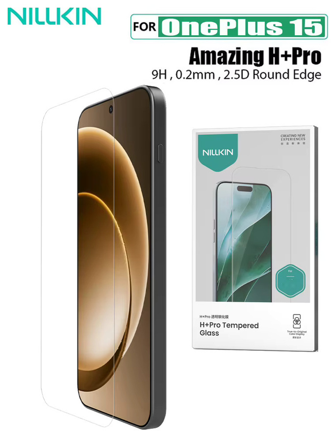 Nillkin Displayschutz aus gehärtetem Glas H+PRO für OnePlus 15, transparent, 0,2 mm Stärke - Bild 4