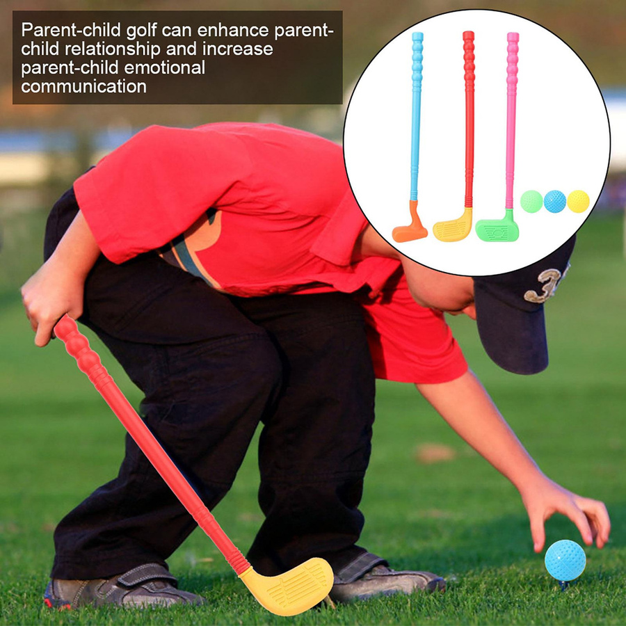 Wosawe Golf-Kit Kinder Golf-Set Rot Bunt / Mehrfarbig - Bild 3