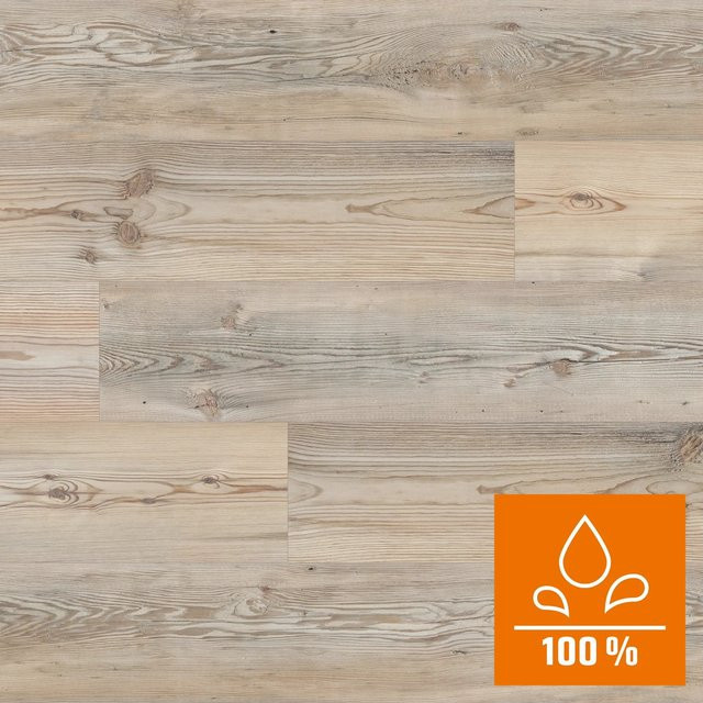 Kaindl Proganic Laminat Maloja Prince in Kiefer Optik, wasserfest, 8,5 mm Stärke, Braun und Beige - Bild 1