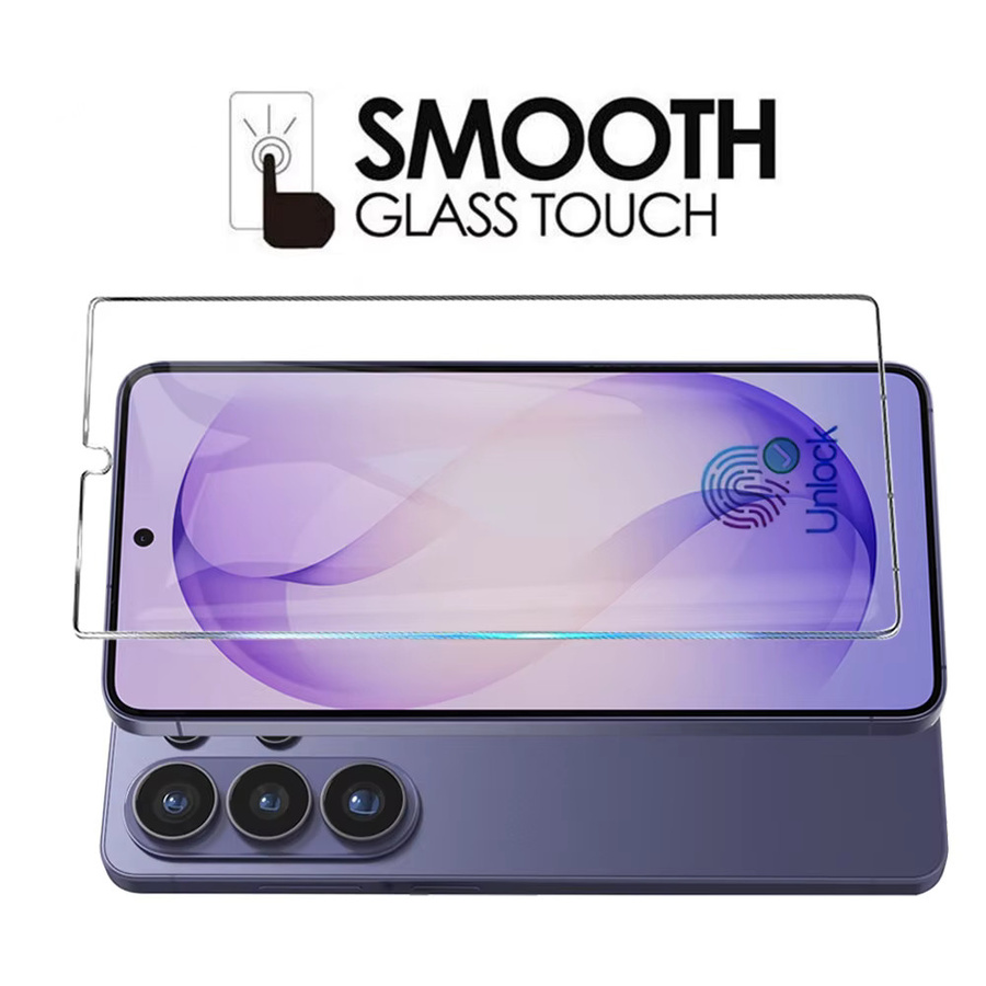 5 Stück Displayschutzfolie aus gehärtetem Glas für Samsung Galaxy S26 S25 S24 S23 S22 S21 Ultra Plus FE transparent mit Fingerabdruck-Entsperr-Funktion - Bild 3