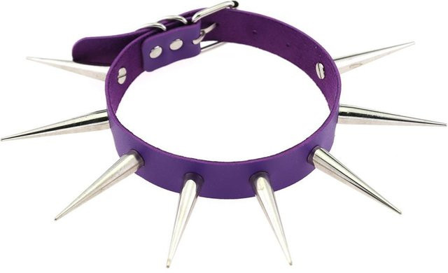 YIRAN Choker Halskette, Leder, blue, Unisex - Bild 1