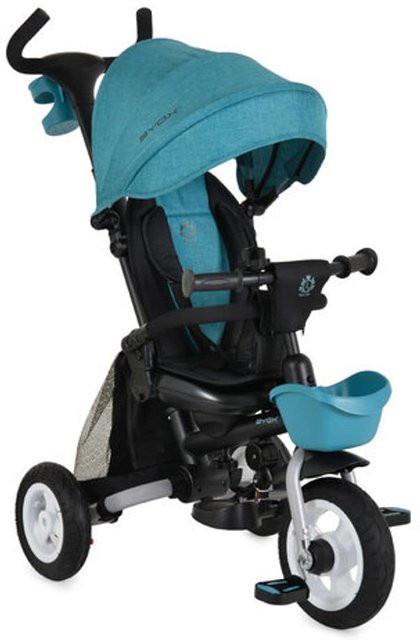 Byox Tricycle Flexy Lux 3 in 1 Dreirad klappbar dunkelblau mit Gummireifen - Bild 1
