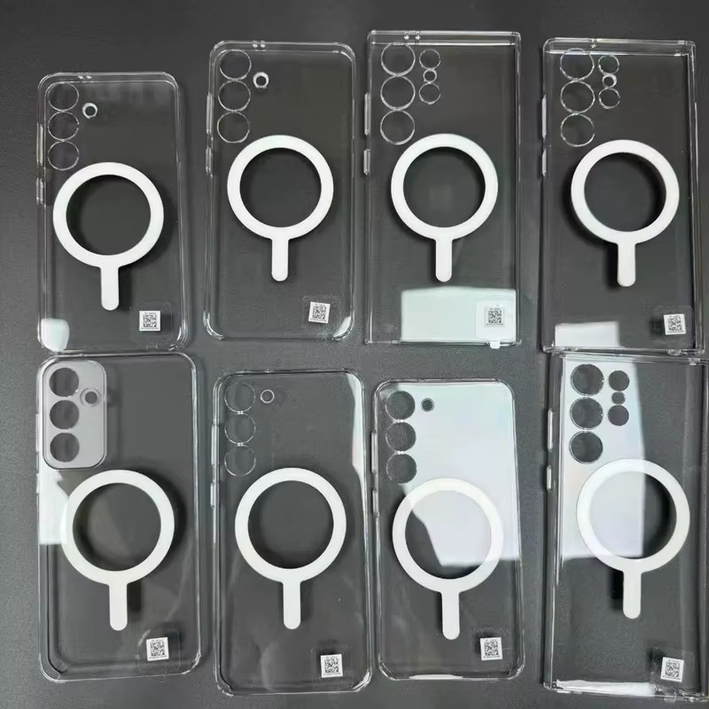 Samsung Galaxy S25 Ultra S24 S23 S22 Ultra Transparente Magnetische Rückseiten-Schutzhülle aus Weichem Plastik - Bild 4